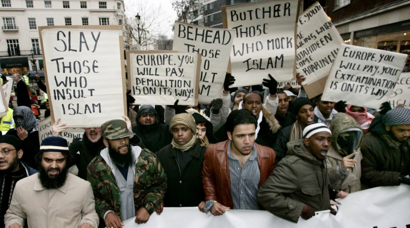 Protesta Islamista en Londres