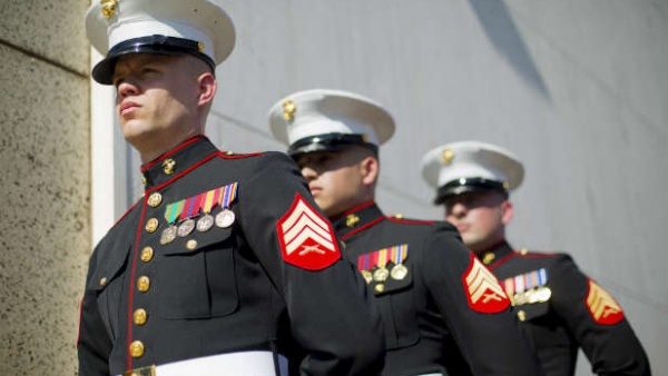 marines dress blues